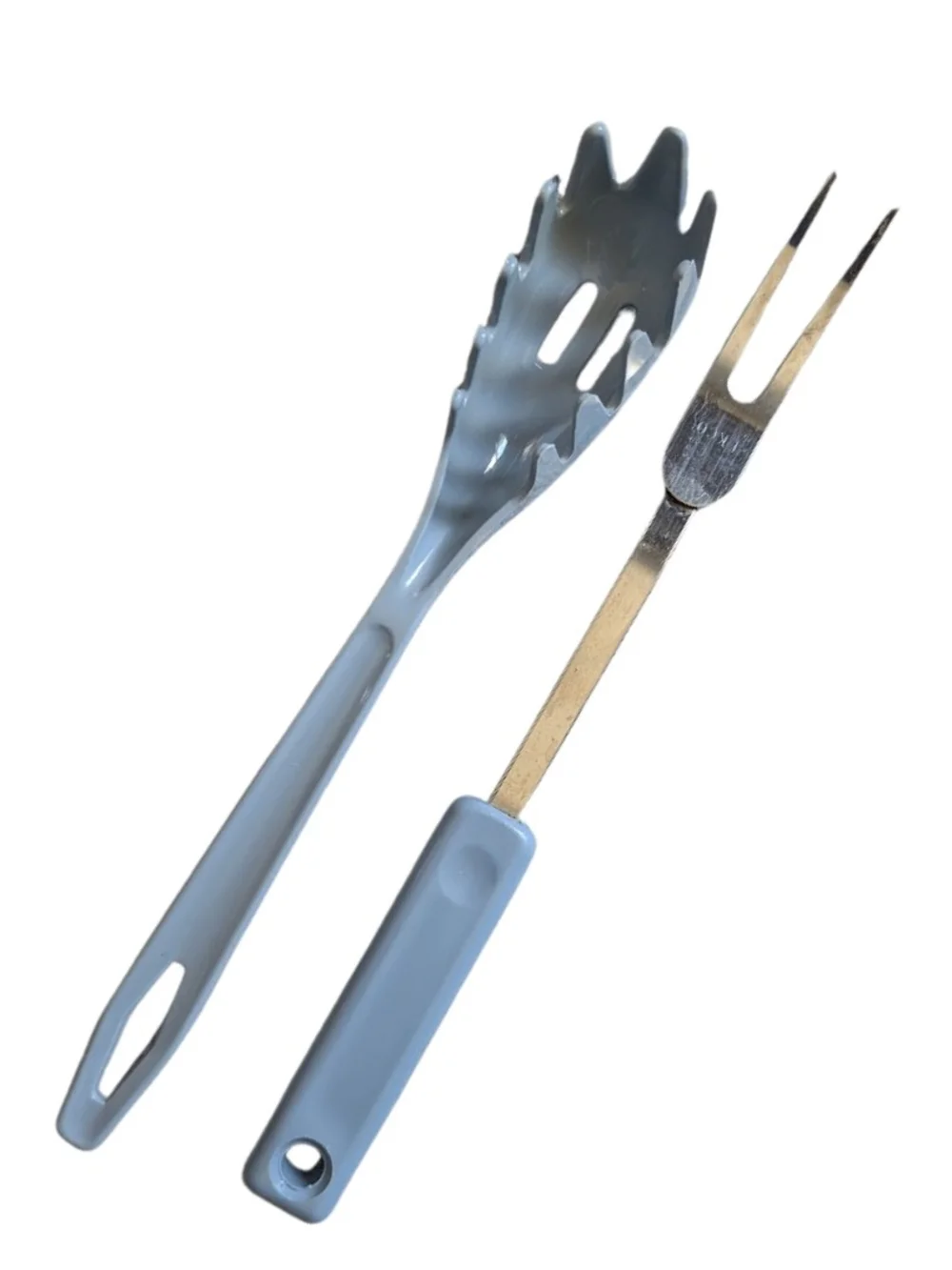Light Blue Pasta Server and Carving Fork Set